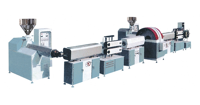 PVC Fibre reinforce transparent flexible extrusion line