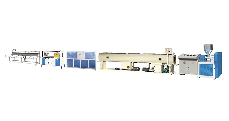 PE/PP/ABS SIngle screw plastic pipe extrusion line